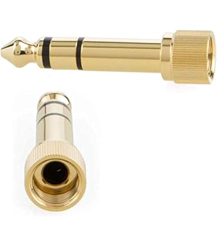 Amazon.com: beyerdynamic M5 Screwable Headphone Adapter, Gold